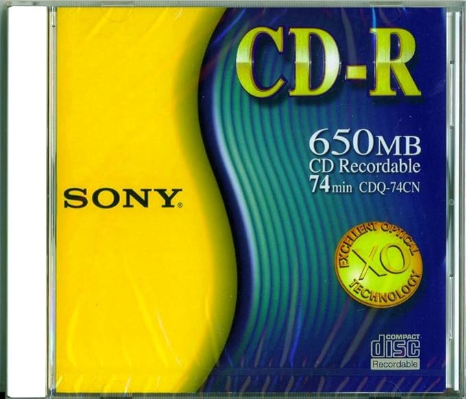 Sony CDR Blank 650MB 74min 1x12x Speed 7 Pack Home Audio