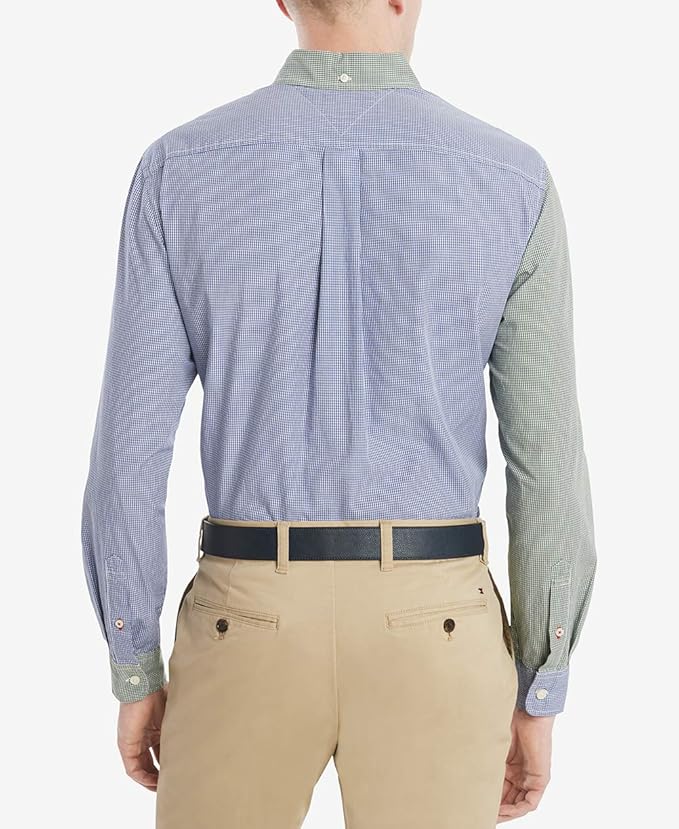 Tommy Hilfiger 汤米希尔费格 纯棉 男式长袖衬衫 XS码2.8折.66 海淘转运到手约¥132