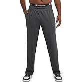 Champion Men's Open-Bottom Lounge Pants, Standard Fit, Lightweight, Available in Regular and Big & Tall