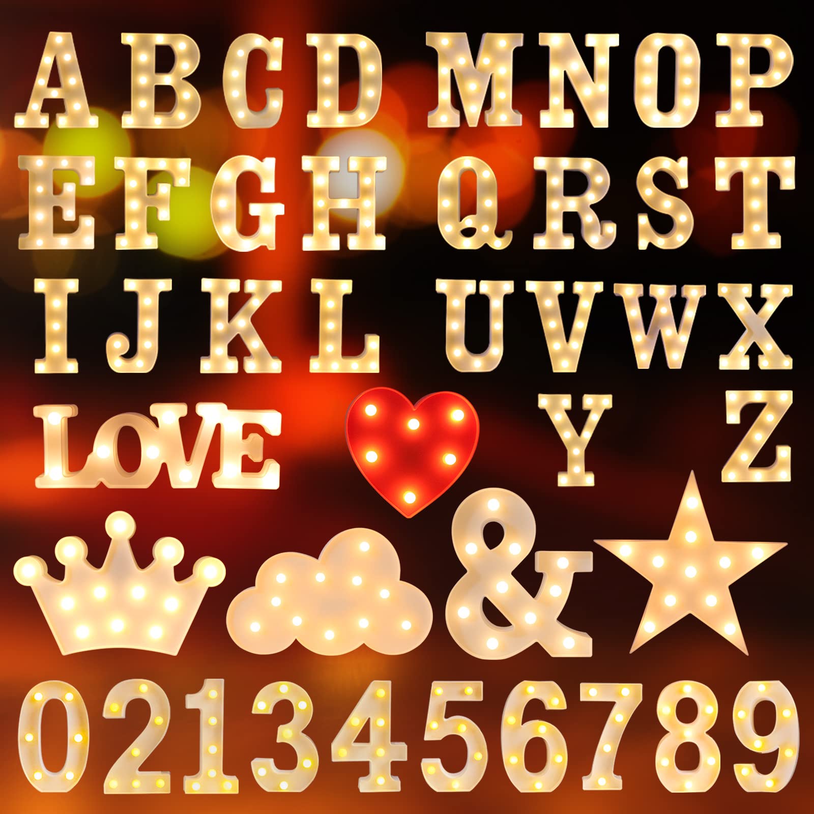 Laerjin Light Up Letters, Marquee Letters with