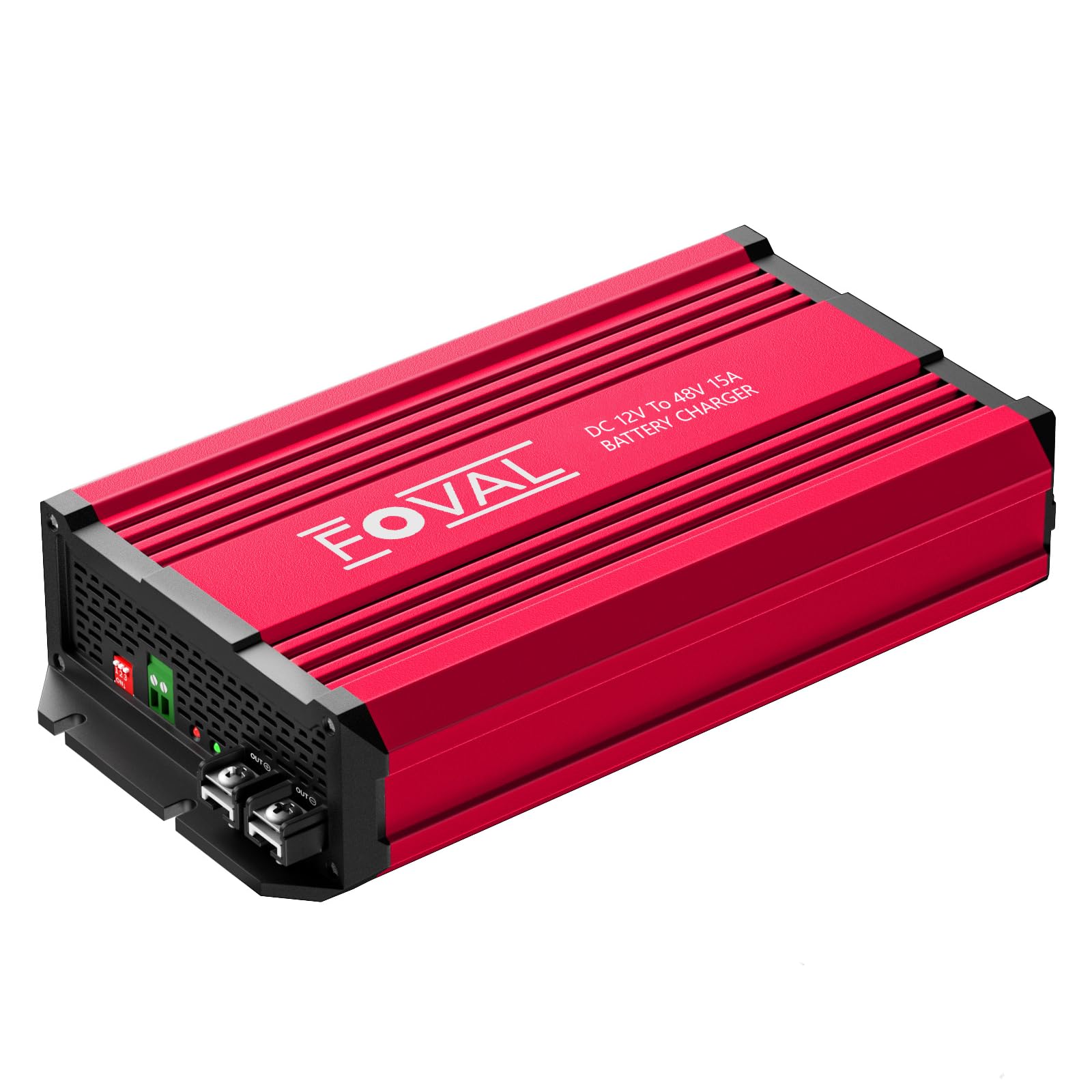 Photo 1 of FOVAL 12V to 48V DC to DC Charger, 800W Ultra-Fast Battery Charger for LiFePO4, Lead-Acid, AGM, Gel, and Lithium - Multi-Stage Charging for RVs, CVS, Trailers, Boats and Trucks