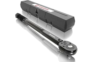 SUZHI 3/8 inch Drive Click Torque Wrench 10-80 ft.lbs/13.6-108.5 N.m High Accuracy for Car & Motorcycle, Spark Plug, Oil change, Intake manifold