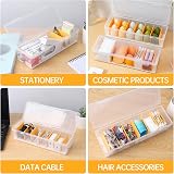 PAVSTINE Cable Management Box Lid 7 Compartment Data Tidy Plastic Charger Desk view 5