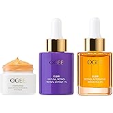 Ogee - Natural Retinol Trio - Botanical Eye Balm, Bakuchiol 2% Elixir & Retinal Extract 1% Elixir