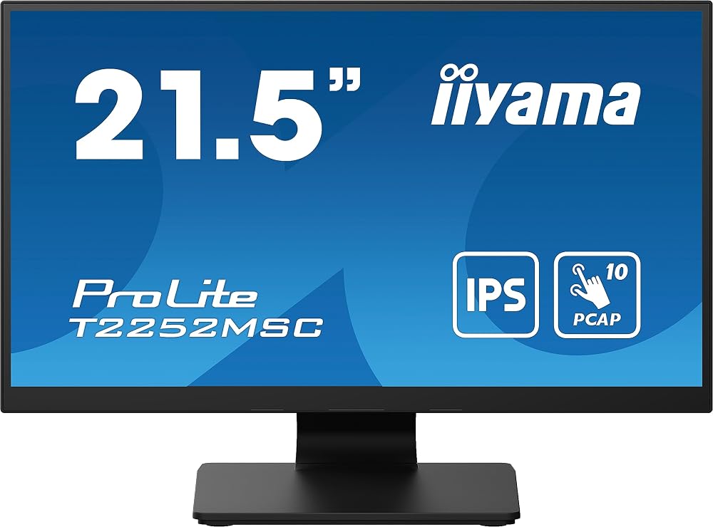 iiyama ProLite T2252MSC-B2 22" Full HD 10-Point Multitouch IPS LED Monitor HDMI