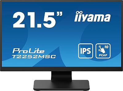 iiyama ProLite T2252MSC-B2 22" Full HD 10-Point Multitouch IPS LED Monitor HDMI