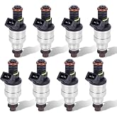 EVERESTWAY 24LB Fuel Injector Replaces 0280150947 Compatible with Ford F150 F250 F350 E150 E250 E350 Mustang Expedition 7.5L EV1-Set of 8