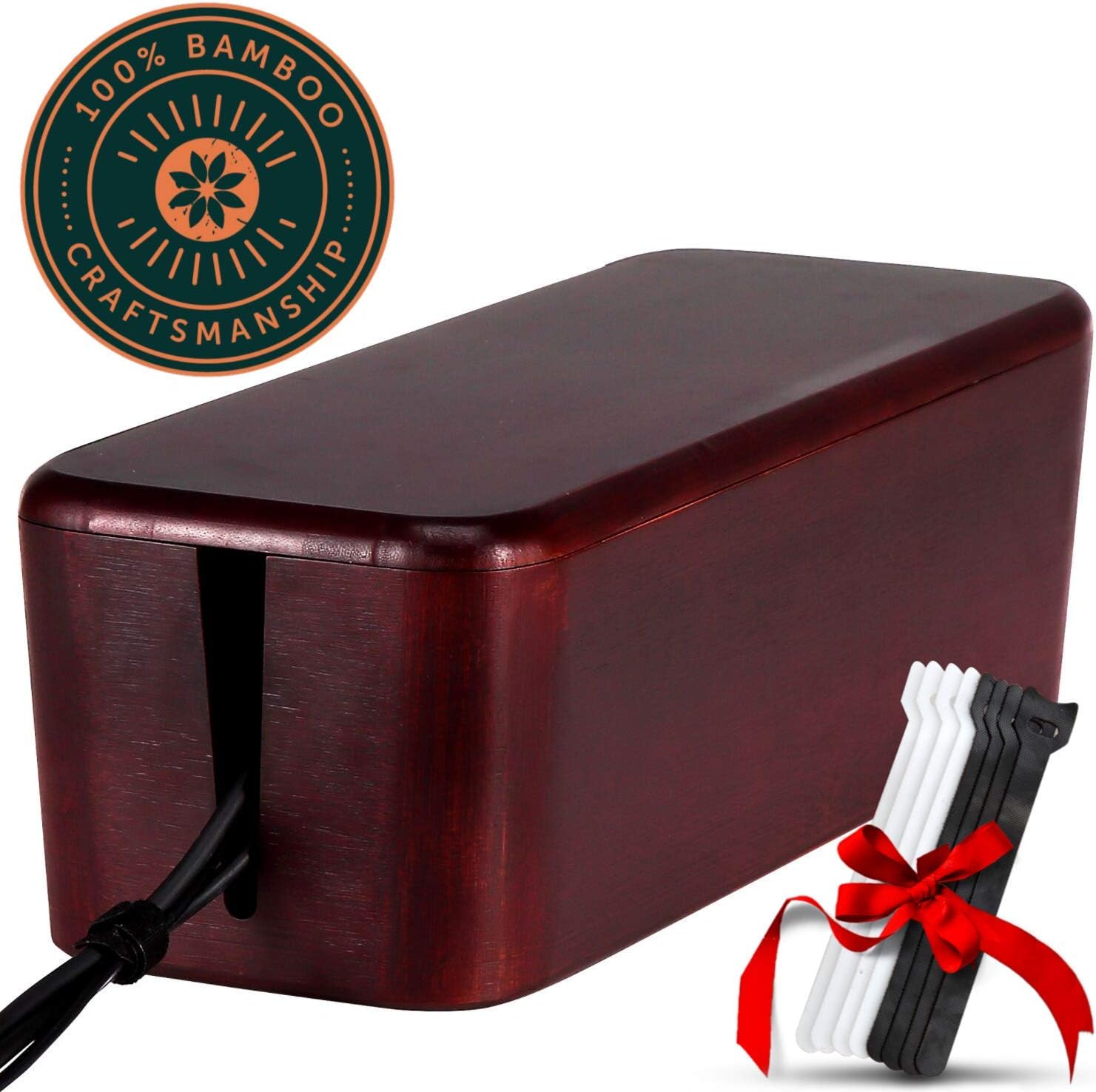 Best computer desk cable management power strip