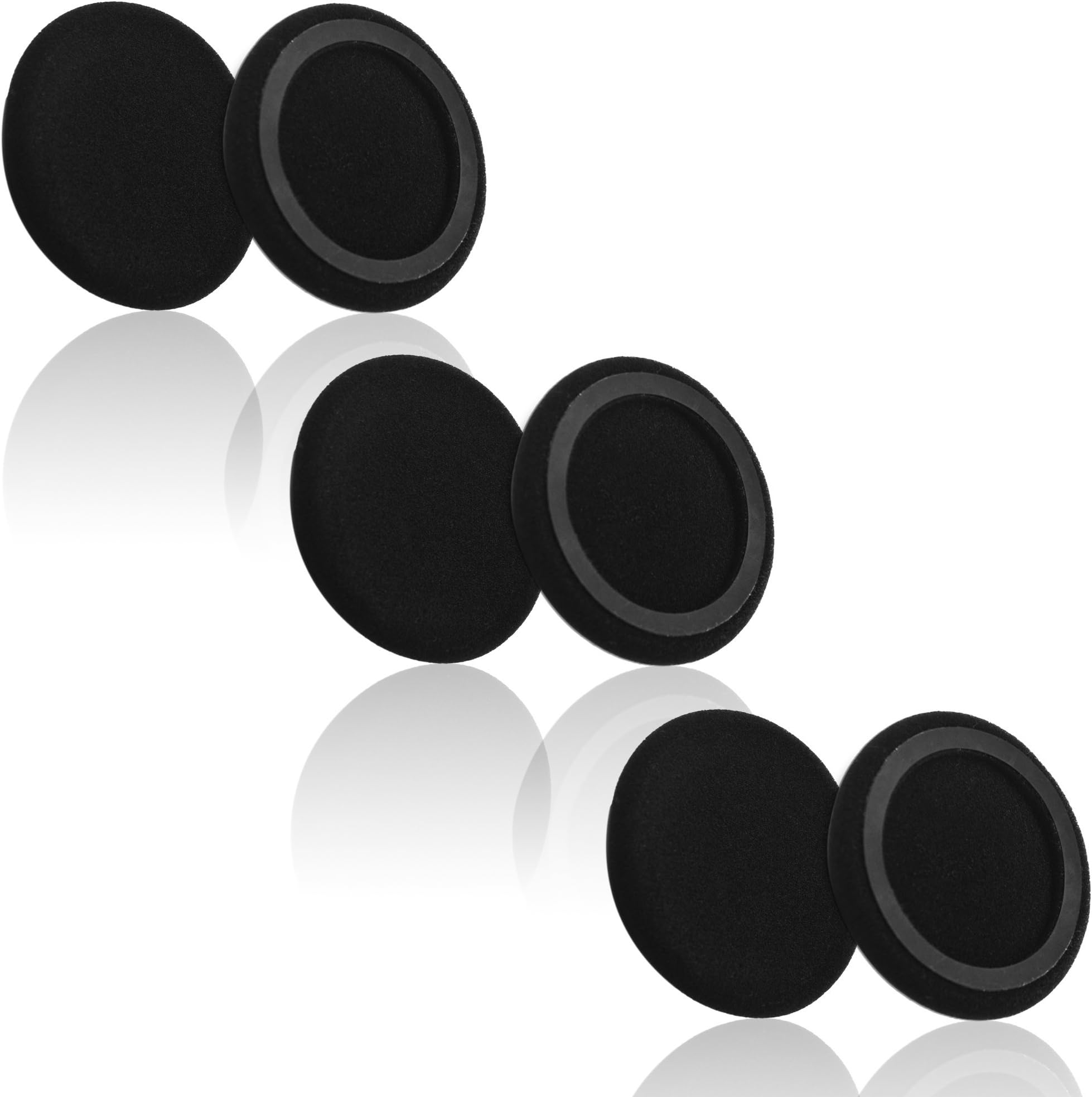 3 Pairs Replacement Ear Pads Cushion for K420 AKG K402 K403 K412P PX90 PMX95 Headphones Color Velvet（Black）