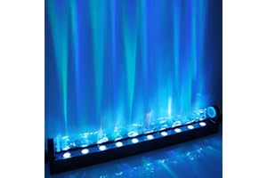 Caupel RGBW Dynamic Wave Wall Light, Ocean Wave Projector Light with Music Sync, Color Changing Wall Washer Lamp with Remote & APP, Aurora Projector Ambient Light for Gaming Living Room,1 Pack