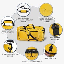 Fmeida 65L Duffle Bag with Shoes