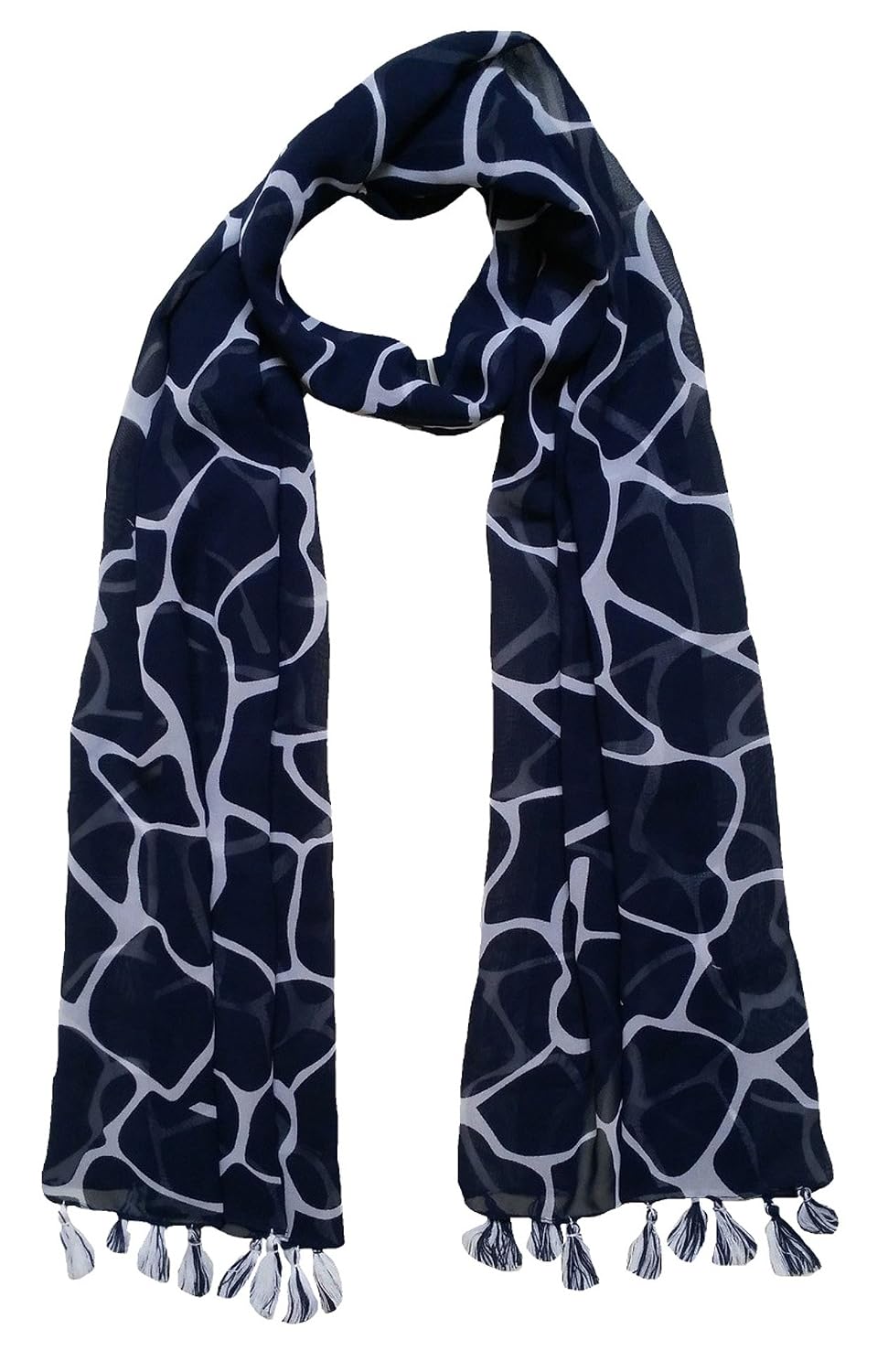 fusfus women's poly cotton stole(f0165, multicolour, free size) set of 6