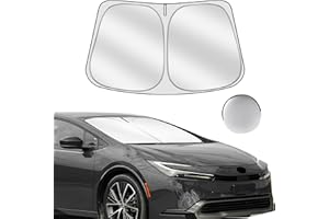 Sulagi Windshield Sun Shade for Toyo-ta Prius 2023-2025 Foldable Sunshade Custom Fit Front Window Car Interior Accessories Protector Blocks UV Rays