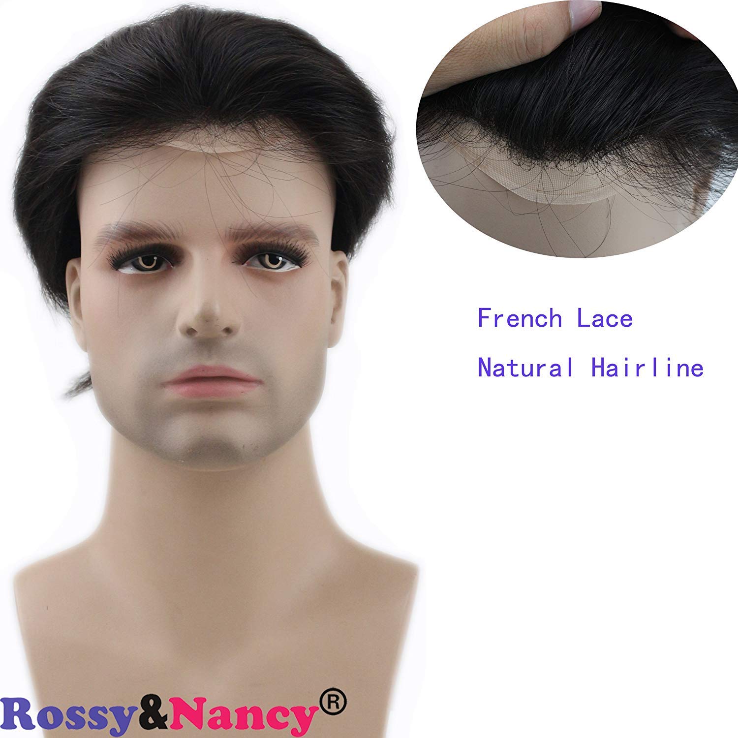 Elegant Hairs Straight Human Hair Men S Toupee For Men Size 6 9