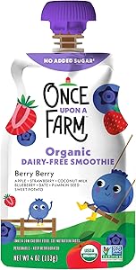 ONCE UPON A FARM Organic Berry Berry Storybook Smoothie, 4 Ounce