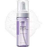 DR.PEPTI Korean Peptide Volume Master Toner for Face - 12 Peptides Bubble Formula Pore Refining Elasticity Hydrating Facial Toner with Hyaluronic Acid Collagen Centella for All Skin Types, 5.24 fl.oz.