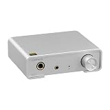 Topping DX1 Mini Stereo DAC Headphone Amplifier Combo - 280mW x2 Powerful Output Two-Stage GAIN Switch USB Chargable Discrete LNRD AK4493S XU208 384kHz/32bit Native DSD256 HiFi Home Audio (Sliver)