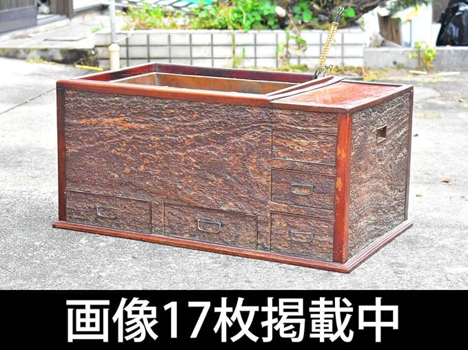 Amazon 関東火鉢 江戸長火鉢 灰汁 火箸 五徳付き 囲炉裏 天然木 無垢材 骨董 大正 昭和初期 画像17枚掲載中 アニメ 萌えグッズ 通販