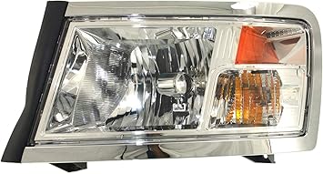Amazon Com Headlight Assembly Compatible With 2008 2010 Dodge Dakota Halogen Chrome Interior Driver Side Automotive