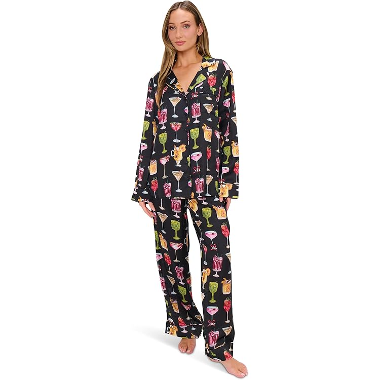 Show Me Your Mumu, Womens, Overslept Pajama Set, Disco Ball Silky