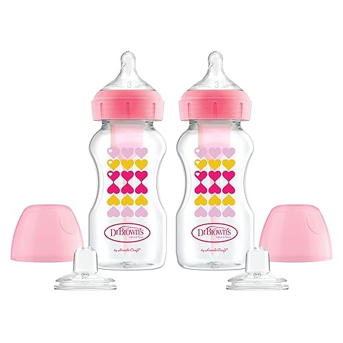 Brown's Anti-Colic Options+ Wide-Neck Sippy Bottle Starter Kit