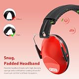 Dr.meter Ear Defenders Children Adjustable Headband 27.4 dB SNR Red view 5