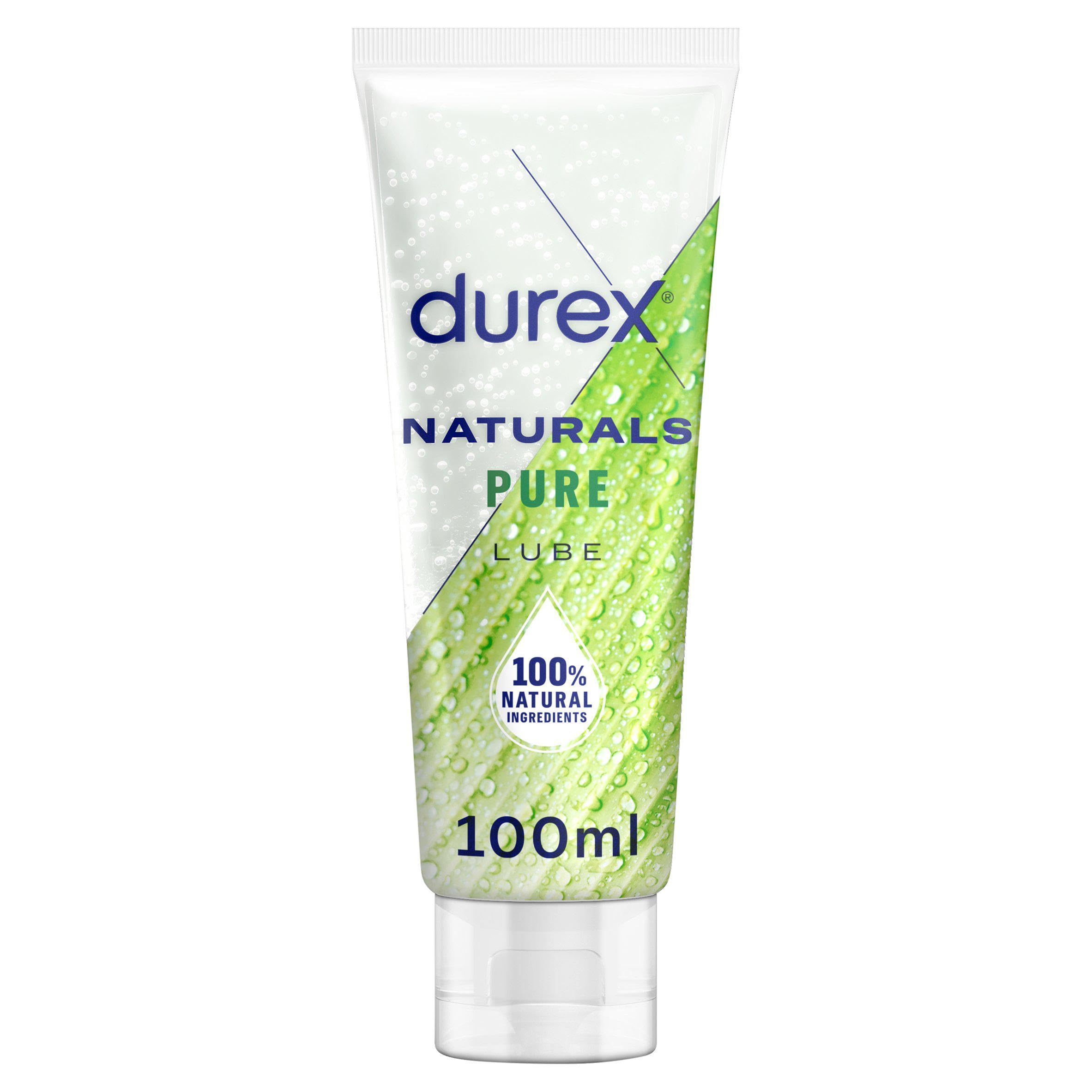 Durex Lube, Naturals Pure, Intimate Pleasure, Water-Based,100 ml (Pack of 1)