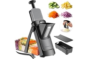 SupMaKin S4 Upgrade Safe Mandoline Slicer, Multi Vegetable Chopper, Potato Vegetables Slicer Onion Chopper Cheese Slicer, Kit
