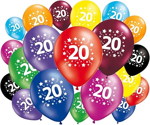 ballon anniversaire 20 ans Fabsud Ballons Anniversaire 20 Ans Lot De 20 Ballons 20 Amazon ballon anniversaire 20 ans