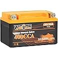 Weize Lithium YTX9, 400A LiFePO4 Motorcycle Battery YTX12, 12V 4AH YTX7 ATV, UTV, Tractor, Generator, Scooter, Personal Watercraft, Seadoo, Jet Ski, Snowmobile and 4 Wheeler Battery