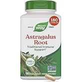Nature's Way Astragalus Root, Traditional Immune Support*, Non-GMO Project Verified, Vegan, 180 Capsules