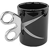 Scissors Handle Coffee Mug, 11oz - Fairly Odd Novelties - Fun Barber Hairdresser Arts 7 Crafts Tea Cup Gift