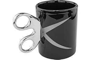 Scissors Handle Coffee Mug, 11oz - Fairly Odd Novelties - Fun Barber Hairdresser Arts 7 Crafts Tea Cup Gift