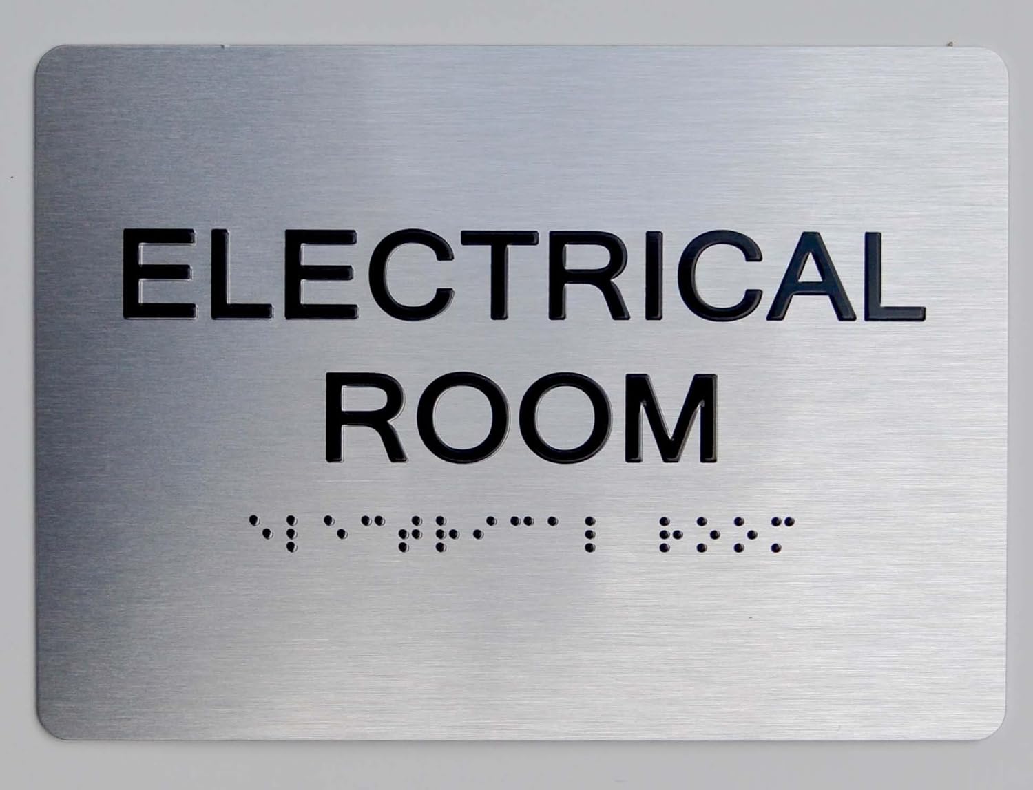 Mechanical Room ADA Sign Aluminium, Brush Silver,Size 5X7 The Sensation ...