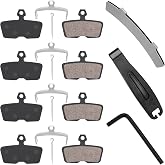 4-Piston MTB Bike Brake Pads for Mountain Bike with Installation Tools | Compatible with SRAM Code,Code R,Code RSC and Guide G2 RE/DB8/DB6/DB4 Bicycle Disc Brake Pads