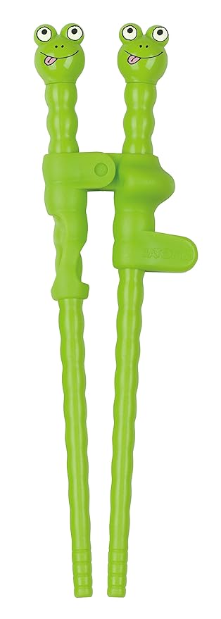 Eat4Fun Cute Looking Kids Learning Chopstick, Frog, Green