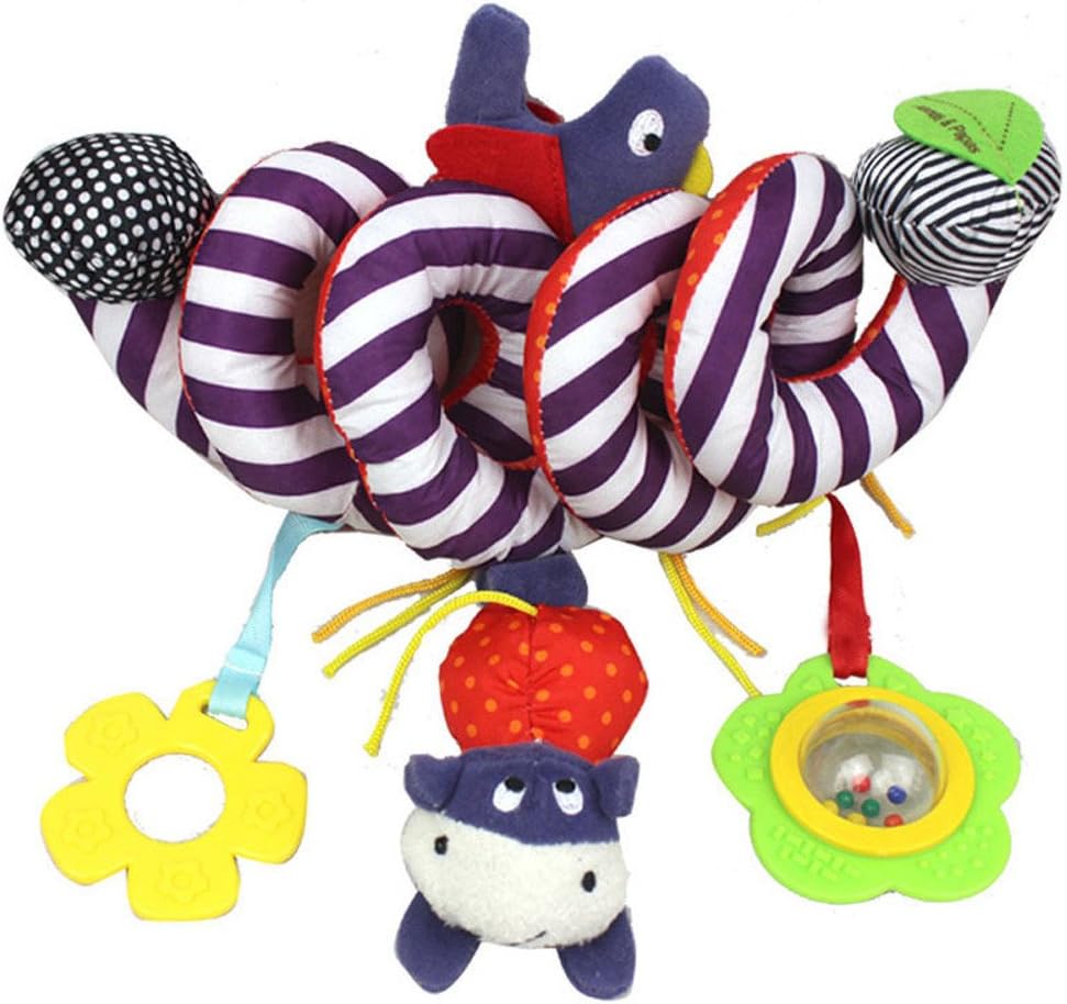 Colorful Hanging Spiral Toy,Malloom Baby Children Twisty Curly Musical Cartoon Gift Toys Hanging on Pram Pushchairs Car Seat Cot