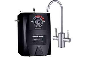 American Standard ASH-110 Hot Water Dispenser, Includes Brushed Nickel Dual Handle Water Faucet 780 Watts, 110v
