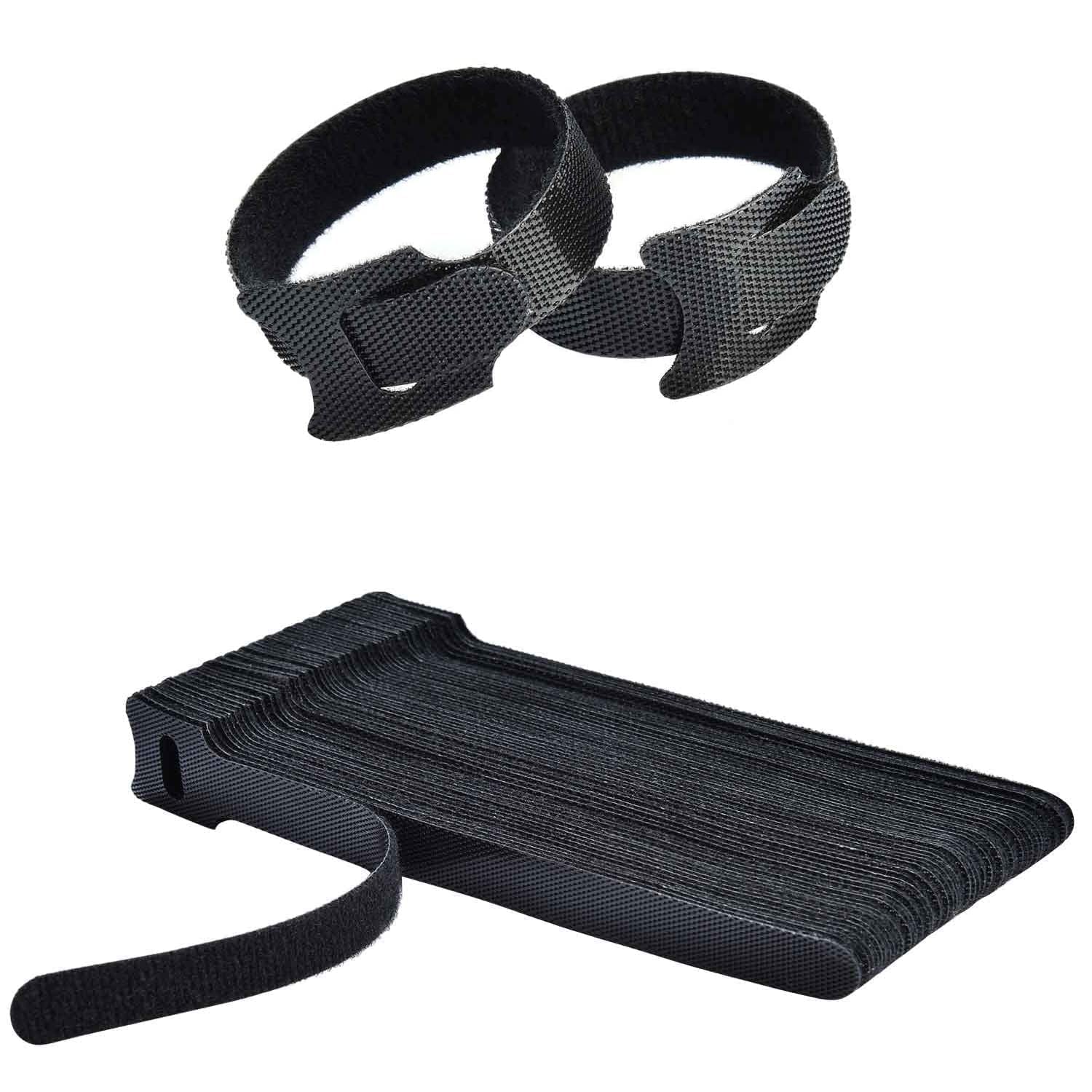 50PC Cable Ties Reusable - Cable Straps Multi-Purpose Tie Wraps Fastening Straps Used for Headphones Phones Electronics Wire Cable Tidy Management