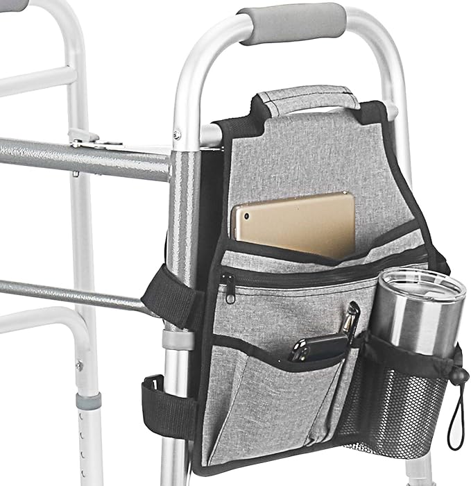 Side Walker Bags,Walker Organizer Pounch for Rollator and