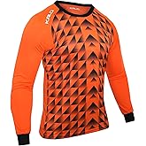 Kalci Soccer Goalkeeper Jersey | Elbow Padded Goalkeeper Shirt Adult/Youth | Long Sleeve Goalie Jersey for Men/Women/Boys