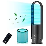 ULTTY Bladeless Tower Fan and Air Purifier in