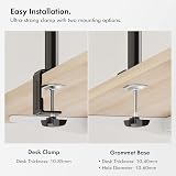 VonHaus Dual Monitor Stand 13-32 inch Desk Clamp 75x75 100x100 VESA view 6