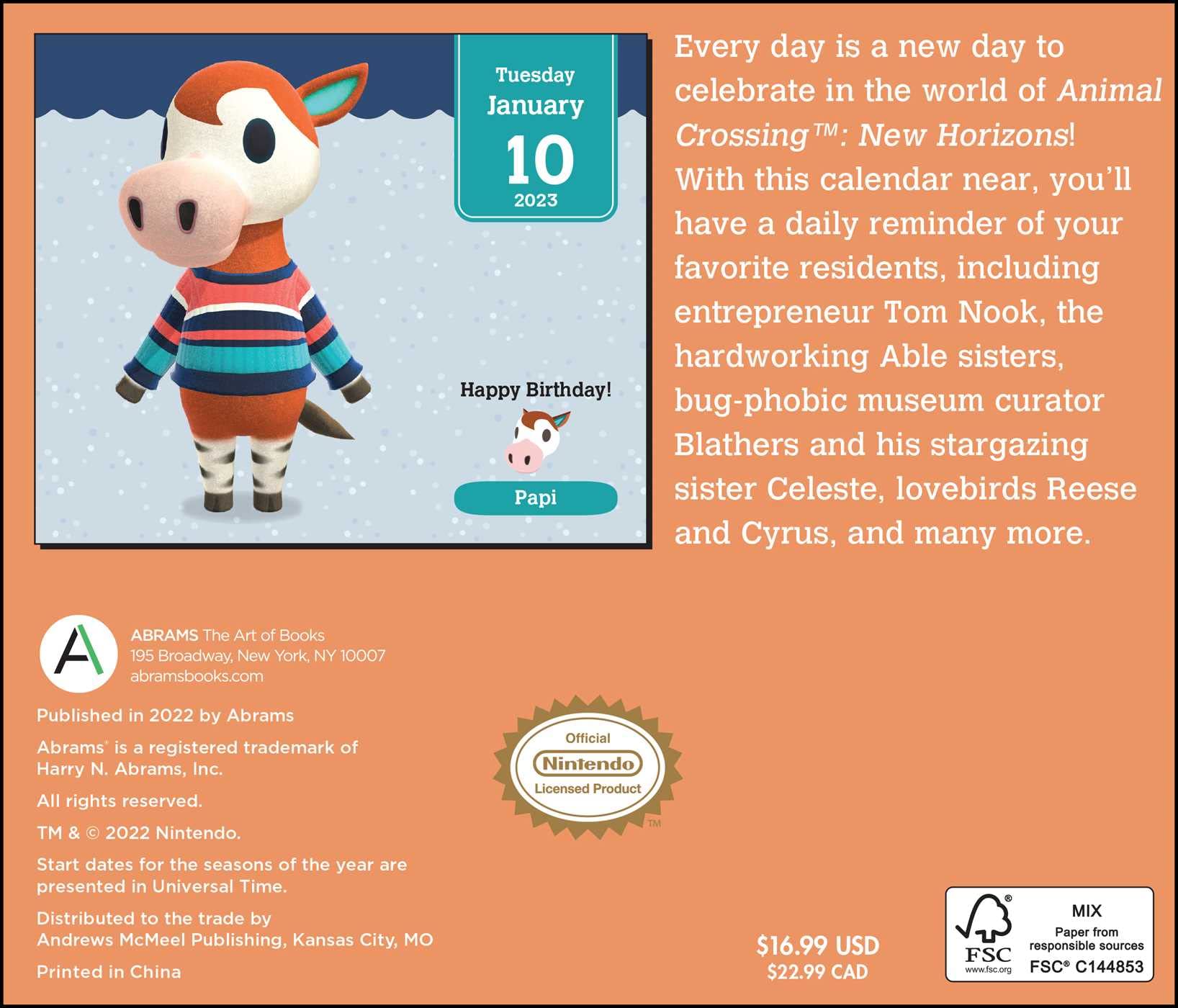 Animal Crossing New Leaf Calendrier 2023 Amazon.com: Animal Crossing: New Horizons 2023 Day-To-Day Calendar:  9781419763373: Nintendo: Books