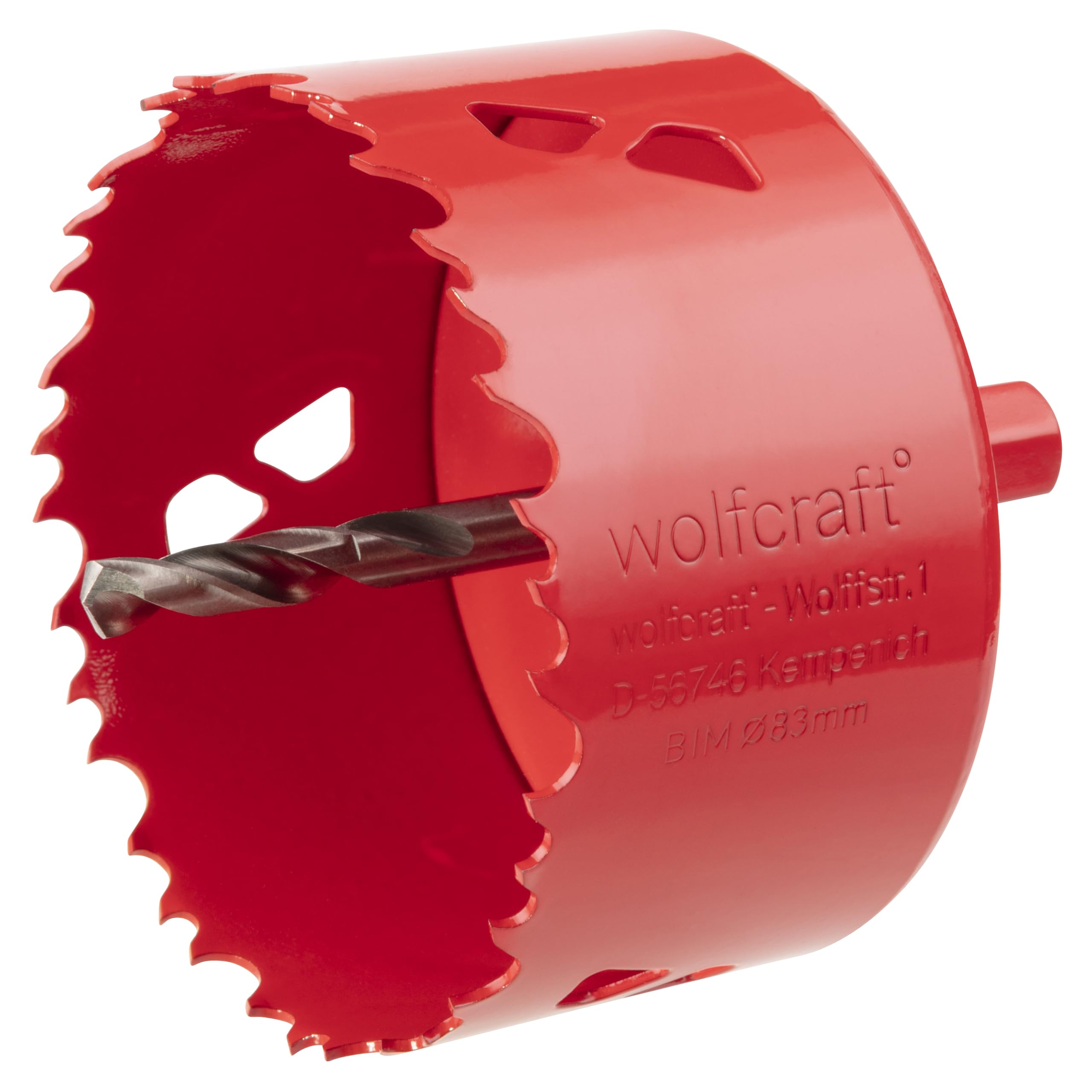wolfcraft Bi-Metal Hole Saw, Ø 83 mm I 5476000 I For drywall materials, wood, plastics and metals, cutting depth 40 mm