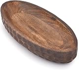 Samhita Mango Wood Decorative Bowl Centerpiece Farmhouse 35.56cm view 3