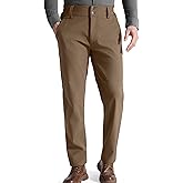 FREE SOLDIER Men's Warm Windproof Winter Fleece Lined Pants Hiking Expandable-Waist Softshell Snow Ski Pants