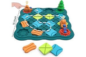 BONITOTO Kids Toys STEM Board Games - Logic Road Builder Brain Teasers Puzzles for 4 5 6 7 Year Old Boys Girls, Educational Montessori Birthday Gifts for Ages 4-8 Preschool Classroom Learning