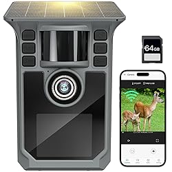 Hrivcam Trail Camera 4K 64MP WiFi Solar Game