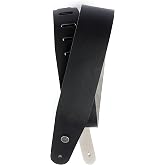 Planet Waves 2 1/2" Black Leather Guitar Strap